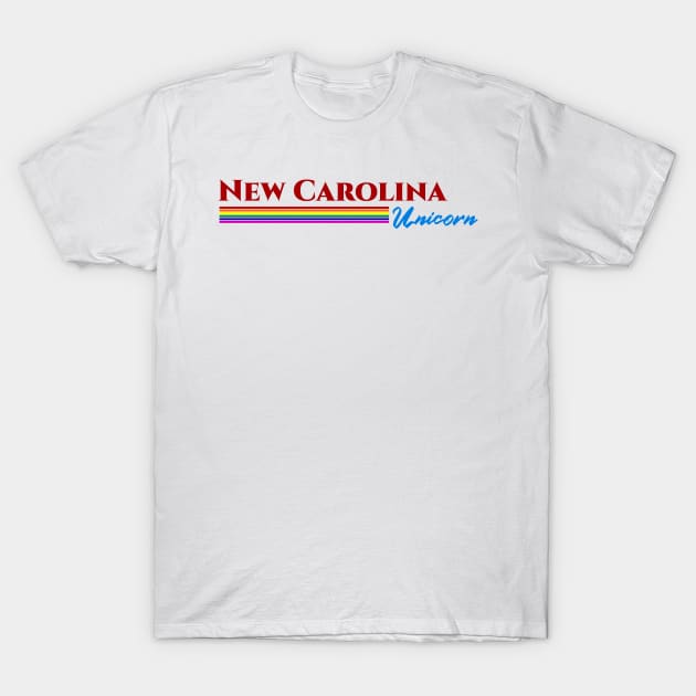 New Carolina Unicorn Gift T-Shirt by Easy On Me